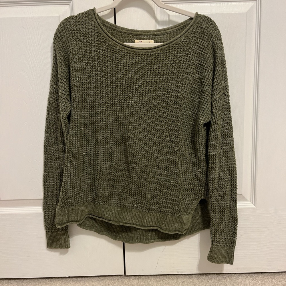 Olive Green Hollister Knit Sweater